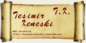 Tešimir Keneški vizit kartica